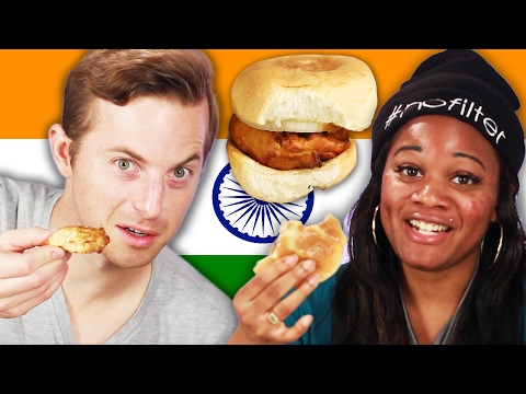 People Try Indian Street Food